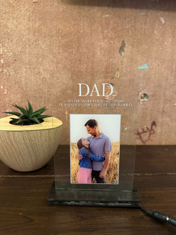 Dad LED Frame